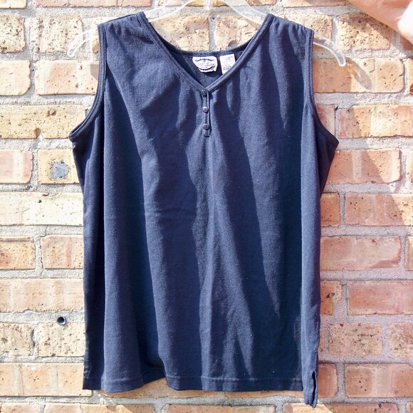 Separate Issue Women's Black Tank Top, Size 20W - Picture 2 of 3